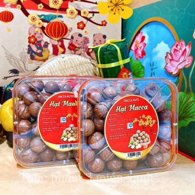 Hạt Macca Tây Nguyên 550g - Hộp Chữ Nhật