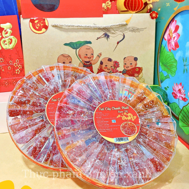 SET Trái Cây Chanh Muối Tam Vị 400g - Hộp Sun Khía 3 Ngăn