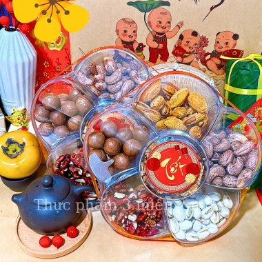 SET Hạt Lục Vị 600g - Hộp Bông Mai