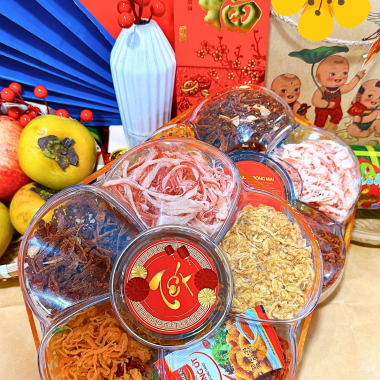 SET Khô Lục Vị 500g - Hộp Bông Mai