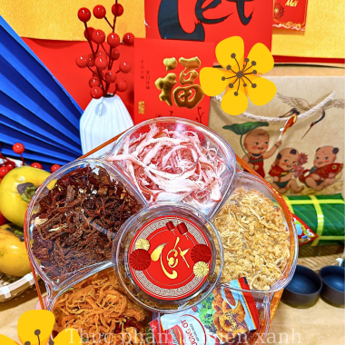 SET Khô Lục Vị 500g - Hộp Bông Mai