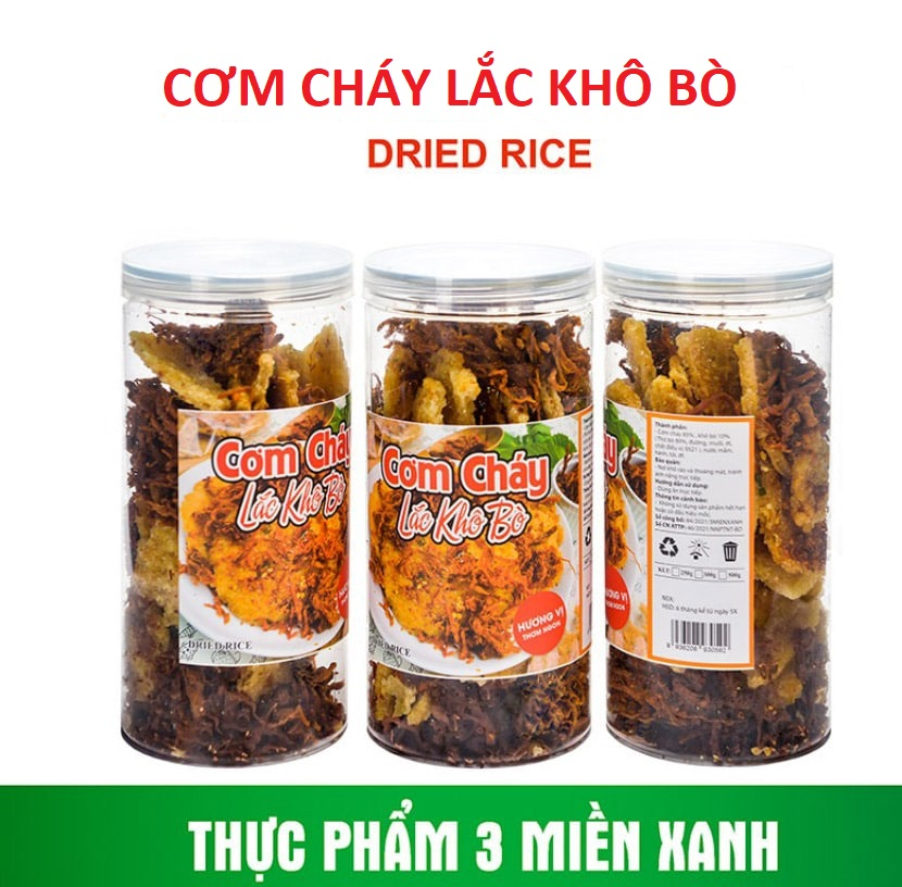 Cơm Cháy Lắc Khô Bò